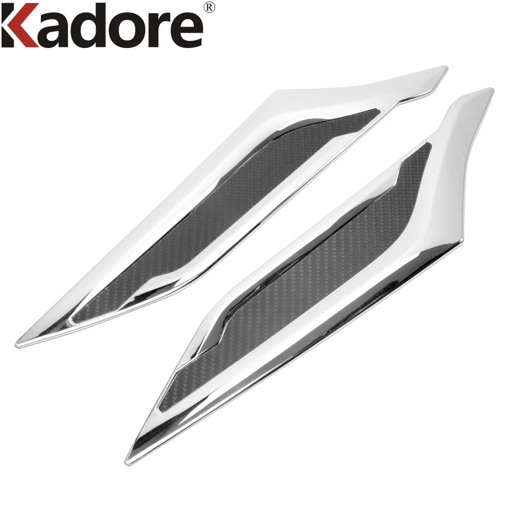 For Toyota Raize/For Perodua Ativa 2020 2021 Chrome Car Front Head Light Lamp Eyebrow Cover Trim Headlight Molding Strip Sticker