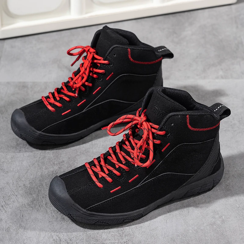 

High Top Hiking Boots For Women Outdoor Non-slip Women's Trekking Sneakers Wide Toe Walking Shoes Woman Climbing Sports Shoes