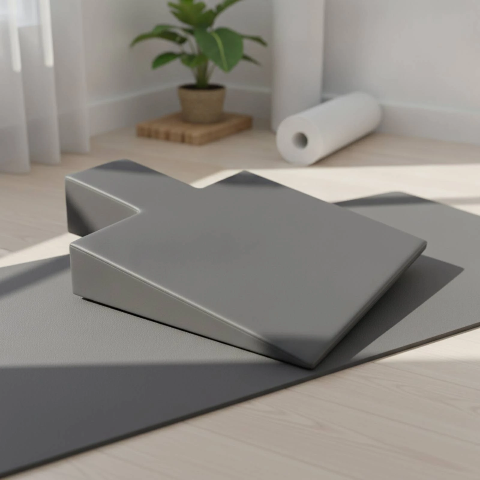 Padded Support Mat Low-Height Body Positioning Mat for Fitness Enthusiasts, Floor Exercises, Pilates