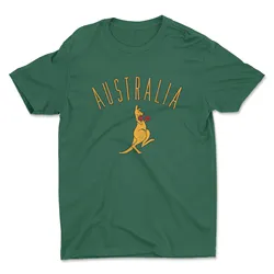 AUSTRALIA BOXING KANGAROO T Shirt Jersey A symbol of the Australian fighting spirit put up your dukes in this flag tee