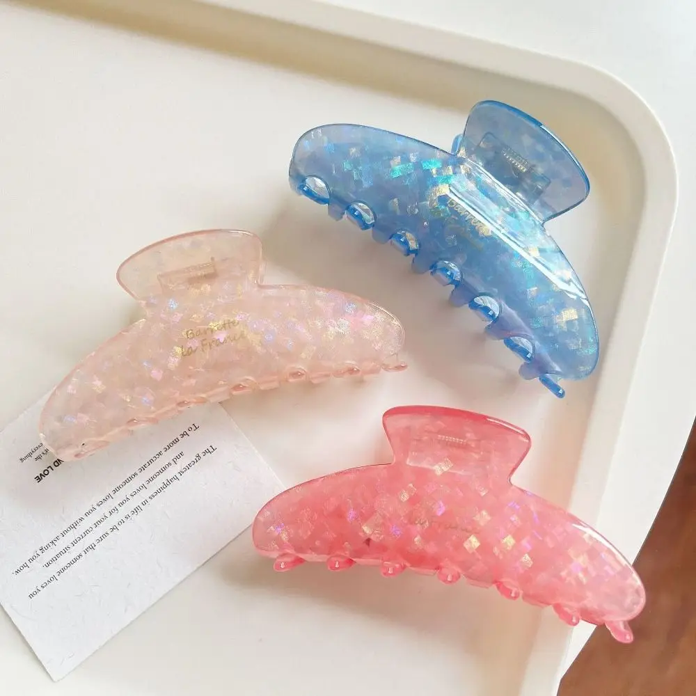 

Fresh Acetate Hair Claw Acetic Acid Hair Clip Irregular Pattern Shark Clip Headwear Hairpin Flower Hair Claw Streetwear