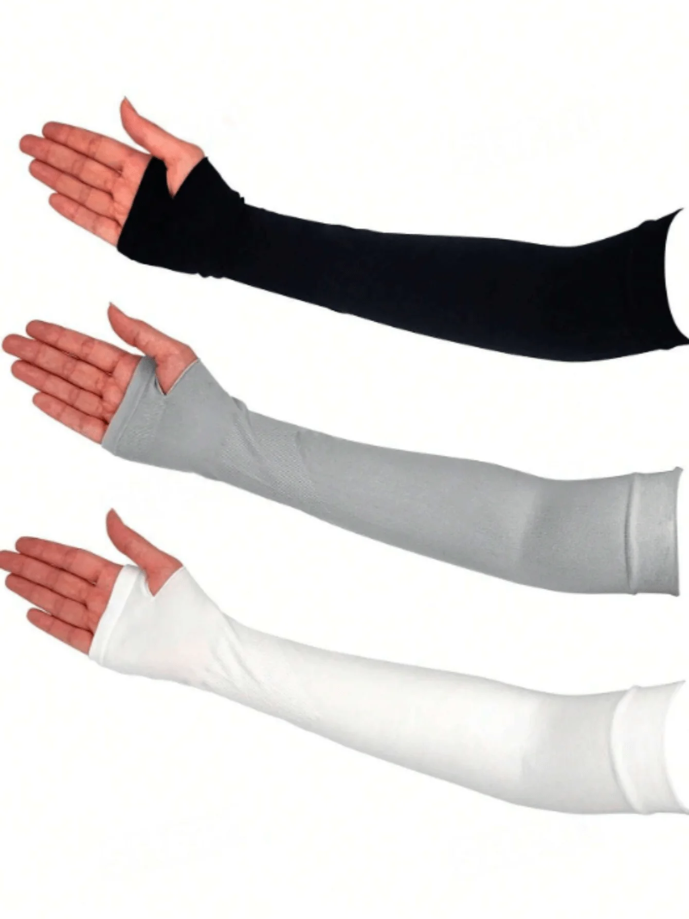 

2pcs,Arm Sleeves With Thumb Holes, Cool And Breathable, Available In Three Colors, Unisex, Summer Sun Protection, Compression Long Sleeves, Tattoo Cover-Up, Suitable For Sports, Fitness, Cycling, Driving, School, And Other Occasions.,Festival,Camping