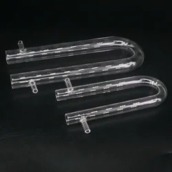 Outer Diameter 8/15/18/20/25mm Glass Drying Tube Adapter U Shape With Side Arm Labware Absorption