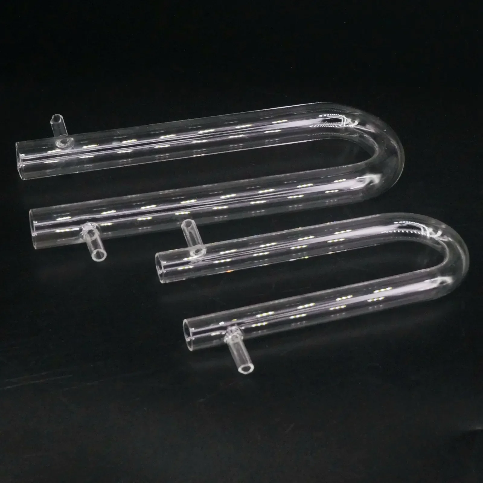 Outer Diameter 8/15/18/20/25mm Glass Drying Tube Adapter U Shape With Side Arm Labware Absorption
