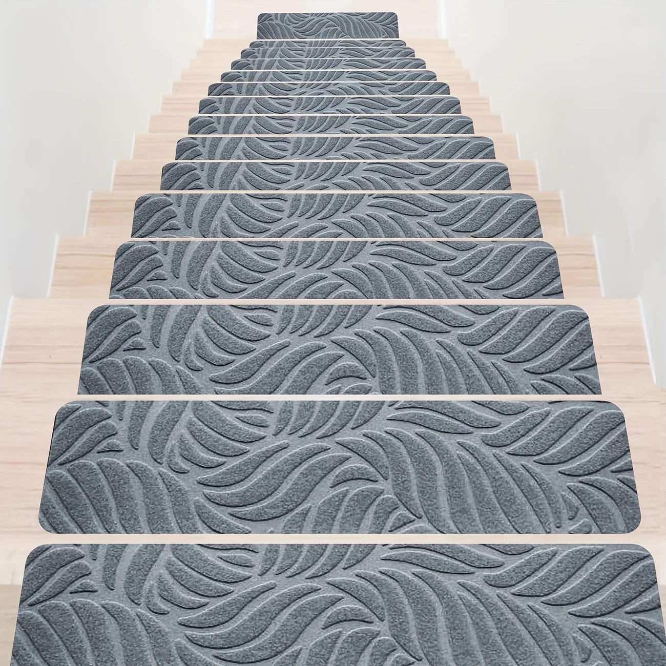 1/3pcs Non-Slip Stair Mats with Self-Adhesive Tape, Washable Durable Stair Treads for Indoor Wooden Steps