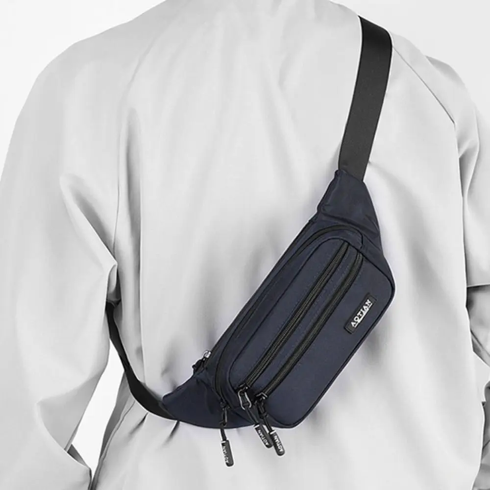 

Large Capacity Running Waist Bags Multi-function Lightweight Sports Phone Bag Storage Waterproof Men Chest Bag Outdoor Riding