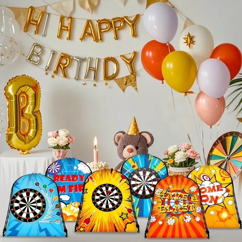 vikama-sacs-cadeaux-a-cordon-sur-le-theme-des-flechettes-de-12-pieces-ideaux-pour-les-fetes-d'anniversaire-les-cadeaux-festifs-et-les-recompenses-de-jeux