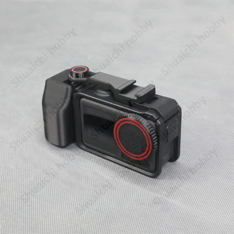 1Set Street Photography Magnetic Grip with Cold Shoe Mount/Shutter Button Quick-release Handle for DJI Action 3/4/5/Pro Camera