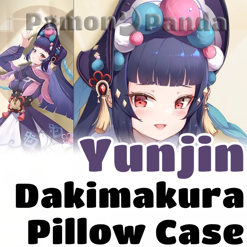 Yunjin Dakimakura Genshin Impact Hugging Pillow Case Full Body Cushion Cover Pillowcase Home Bedding Decor Otaku Xmas Gift MYT