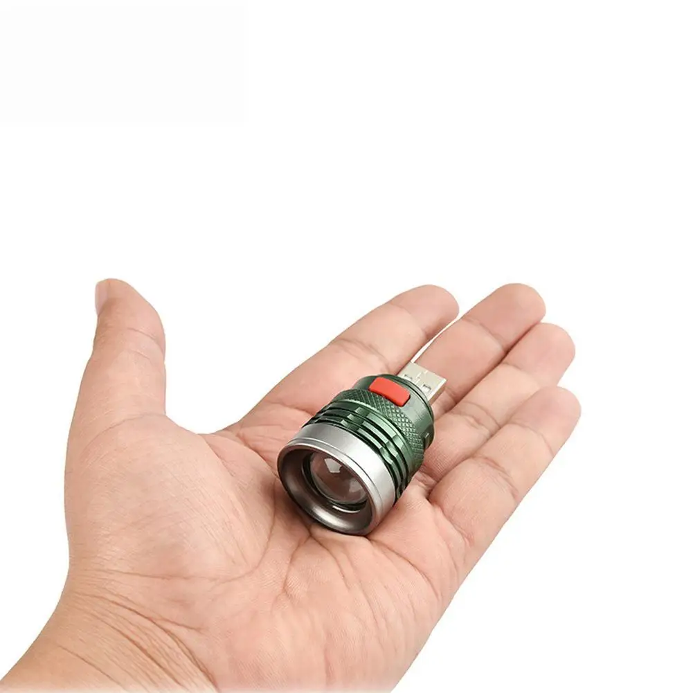 Portable Led Flashlight Super Bright Long-range Strong Light Aluminum Alloy Work Light Torch Lamp Mini Usb LED Outdoor Light