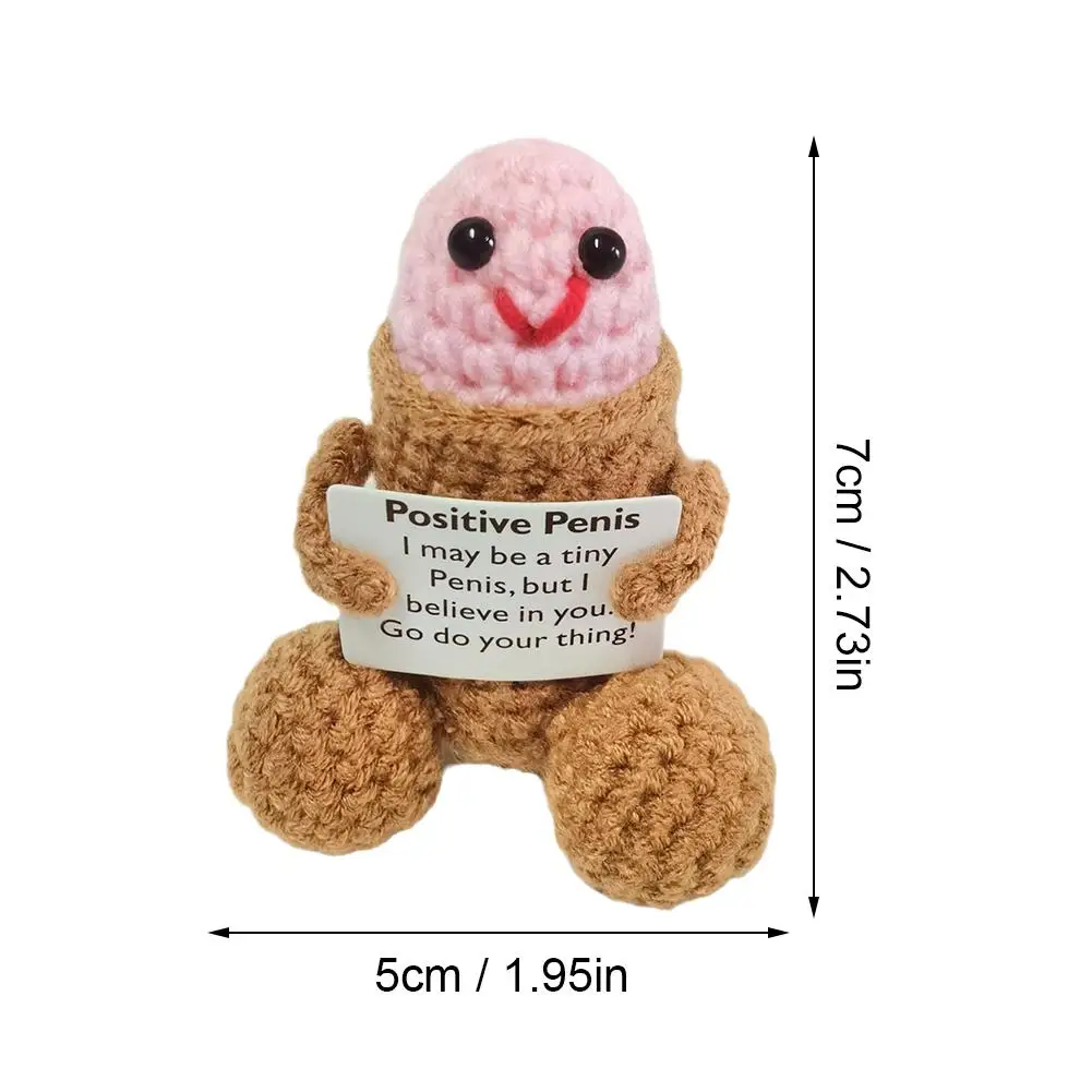 هدايا عيد الميلاد لصديقها مضحك ديز المكسرات الكروشيه زخرفة الدعم العاطفي دمية هدية للزوج الكمامة لعبة تشجيع #6