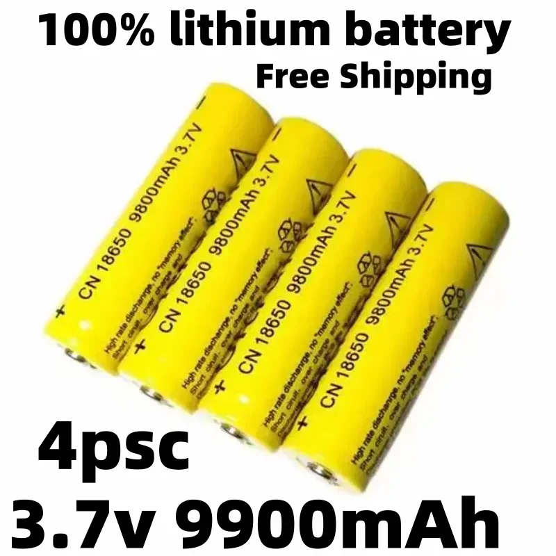 

New 18650 battery 3.7V 9900mAh rechargeable Li-ion battery for Led flashlight Torch batery lithium battery