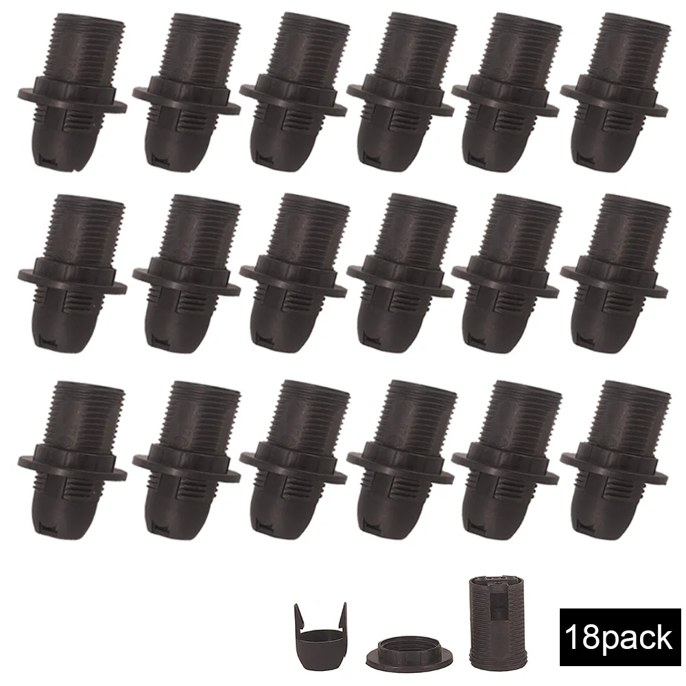 E14 Lamp Base Thread Screw Socket Edison Bulb Light Lamp Socket with Fitting ring Adapter Holder For DIY Wall Lamp Pendant Light