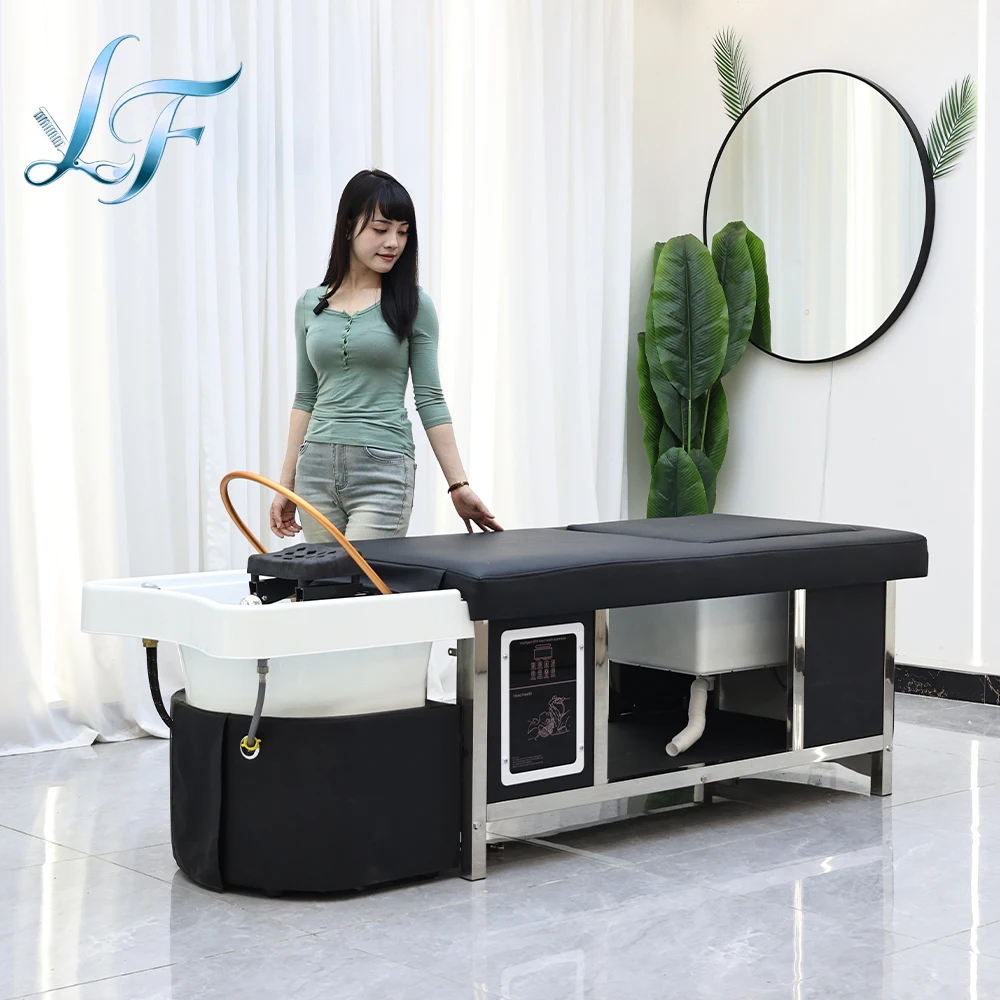 

Head Spa Fumigation Shampoo Bed Hair Wash Beauty Salon Massage Table Barber Shop Commercial Furniture Durable Stable Comfortable