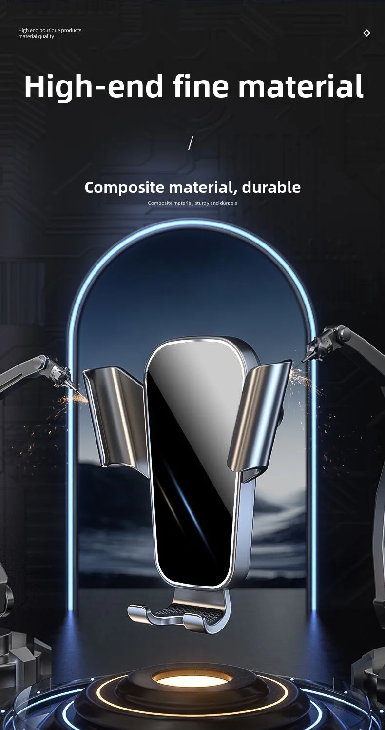 Auto Telefon Halter Auto Air Vent Clip Halterung Mobile Handy Ständer Smartphone GPS Unterstützung Für 5-7 Zoll Mobile geräte Auto zubehör – Detail 7
