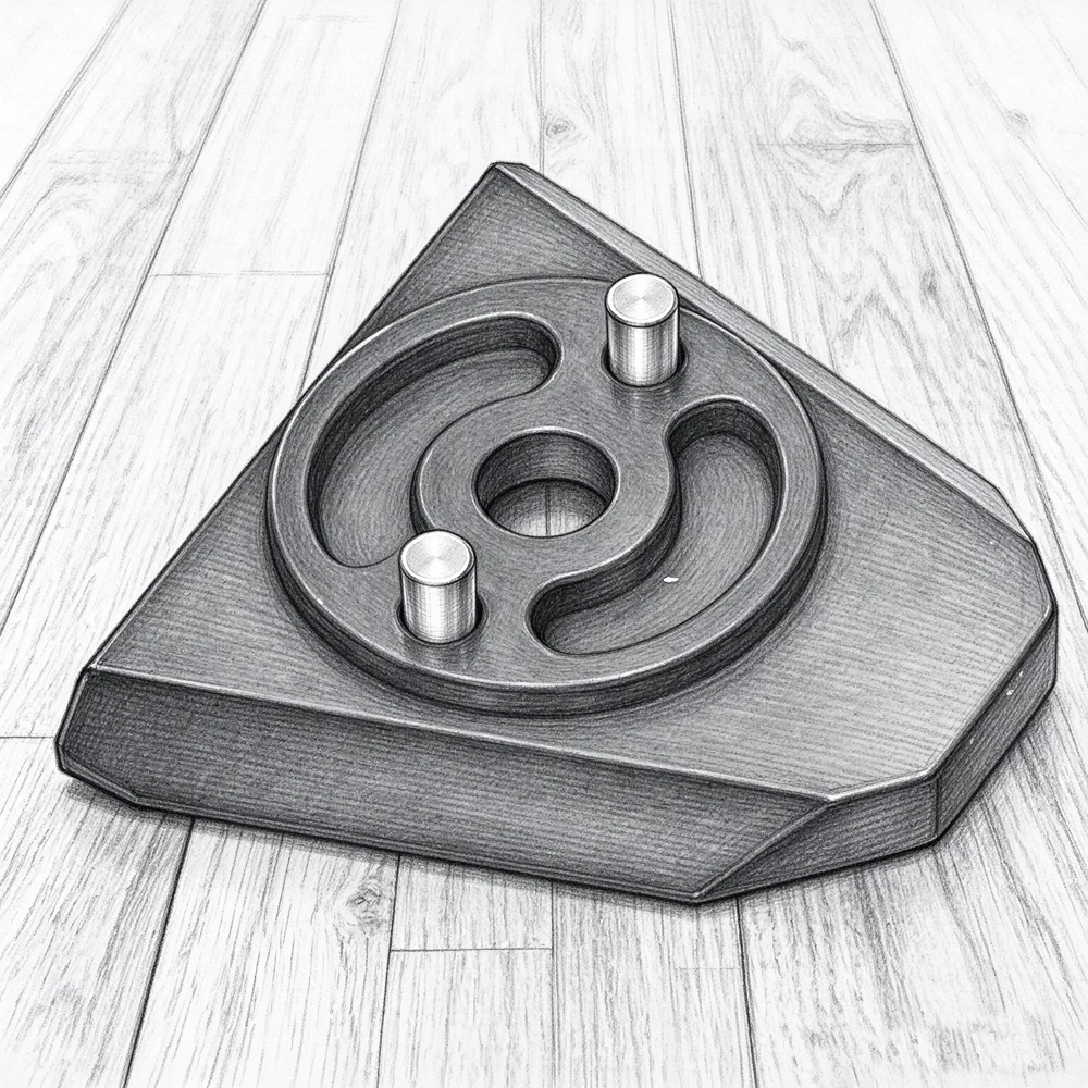 NEW Tactical Aluminium CNC PVS31A BNVS Dovetail Shoe Adapter Tactical Night Vision Device  Triangle Card Mount