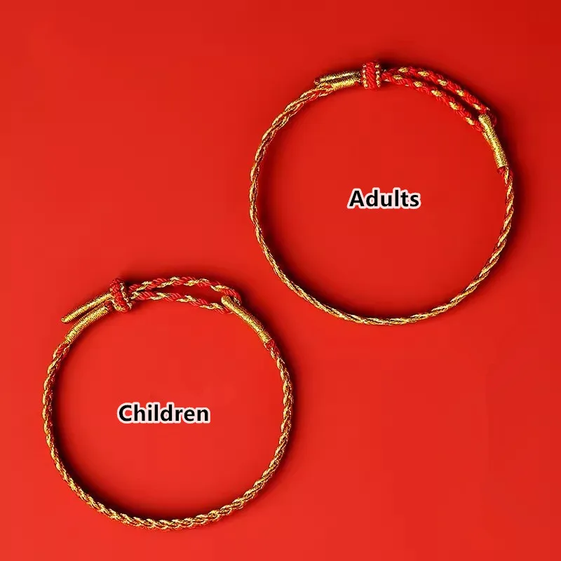 Hand Braided Red Rope Bracelet Snake Lucky Rope Hand Rope Couple Friendship Bracelet Braided Ethnic Original Female Accessory