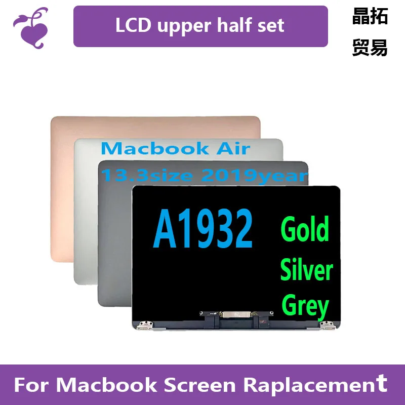 New laptop A1932 LCD display upper half set for Macbook Air 13.3, gold gray silver 2020 EMC 3578