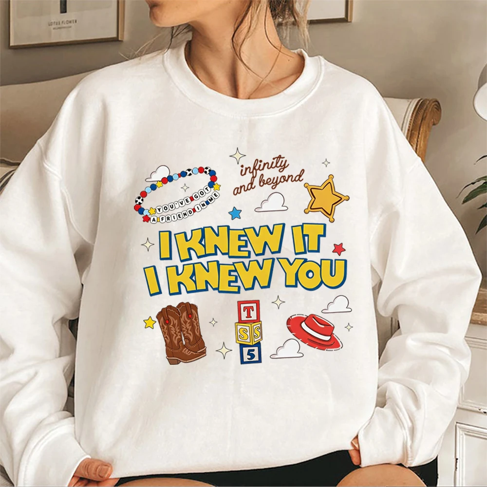 I Knew It I Knew You Sweatshirt TS und TS 5 Freunde-Shirt Woody Infinity and Beyond Pullover Familien-Urlaub Partnerlook Sweatshirts – Detail 4