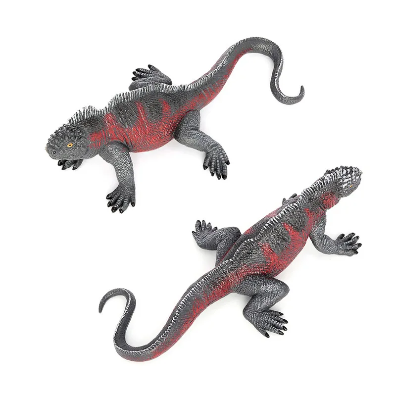 Simulated lizard reptile model, sea lizard solid static ornament, children's toy amphibian model