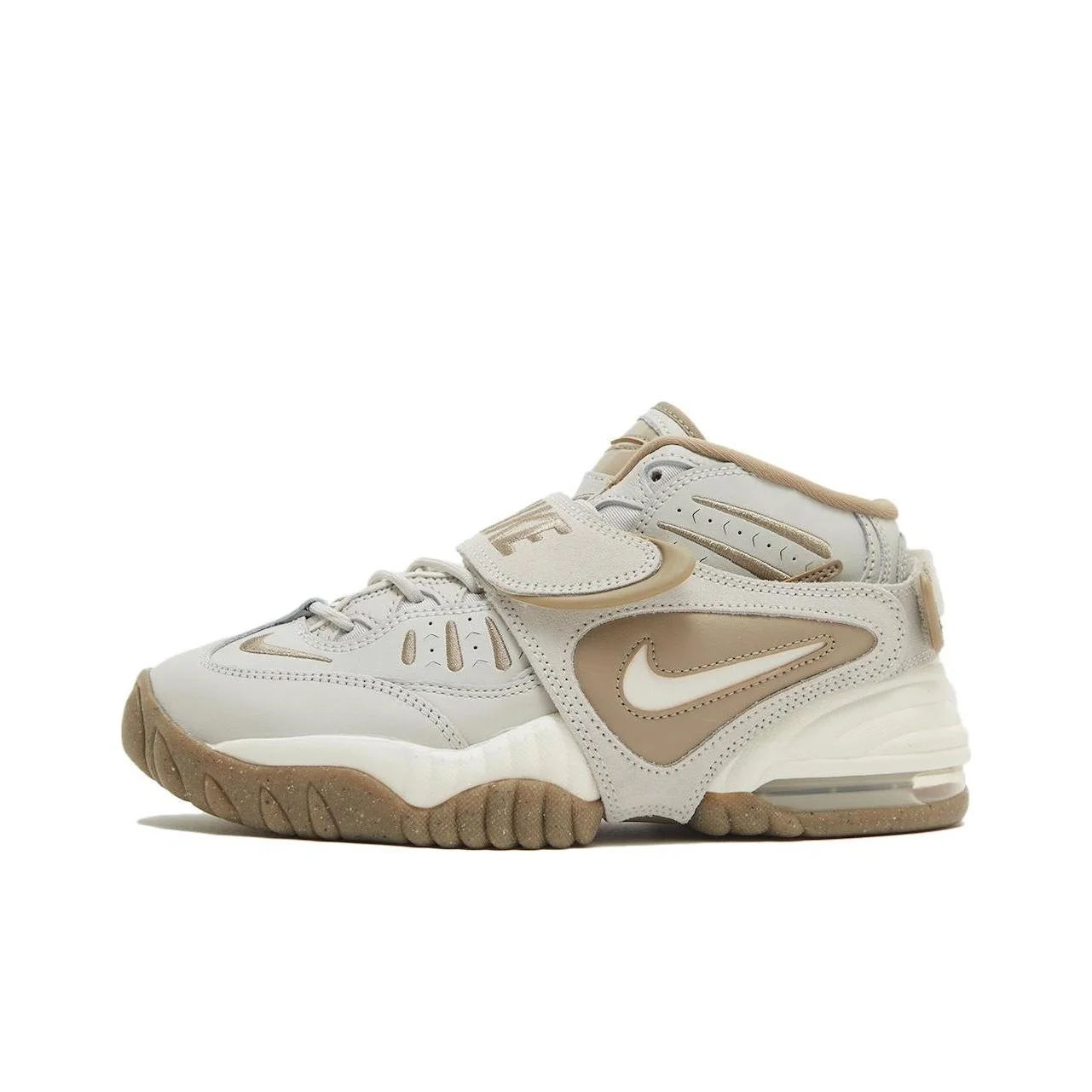 Nike Air Adjust Force 'Light Bone' Mid top Basketball Shoes Women's White Brown DZ1844-200