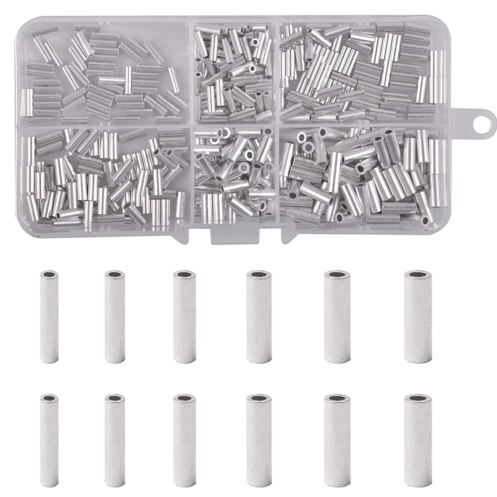 

400/600 шт., обжимные муфты для рыбалки