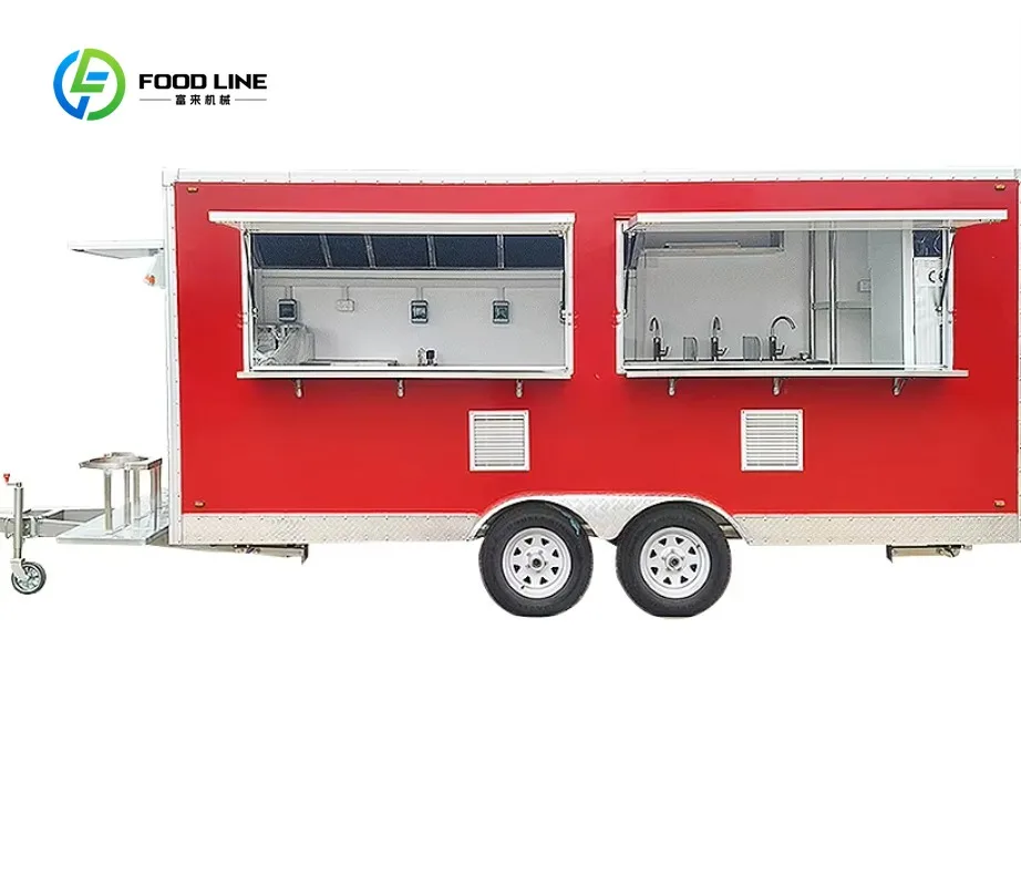 

Индивидуальный прицеп для еды в театральном стиле из Китая — полностью оборудованная коммерческая тележка для развлекательных сценариев клиентов, пищевой класс