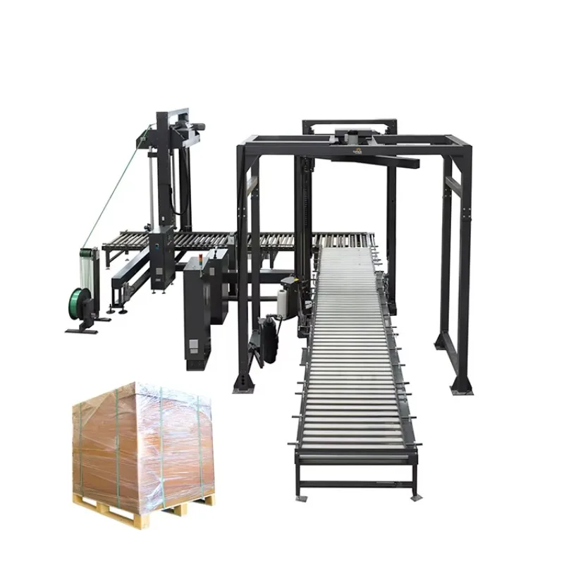 Fully Automatic Heavy Duty Pallet Strapper Industrial Online Packaging Strapping Machine Custom