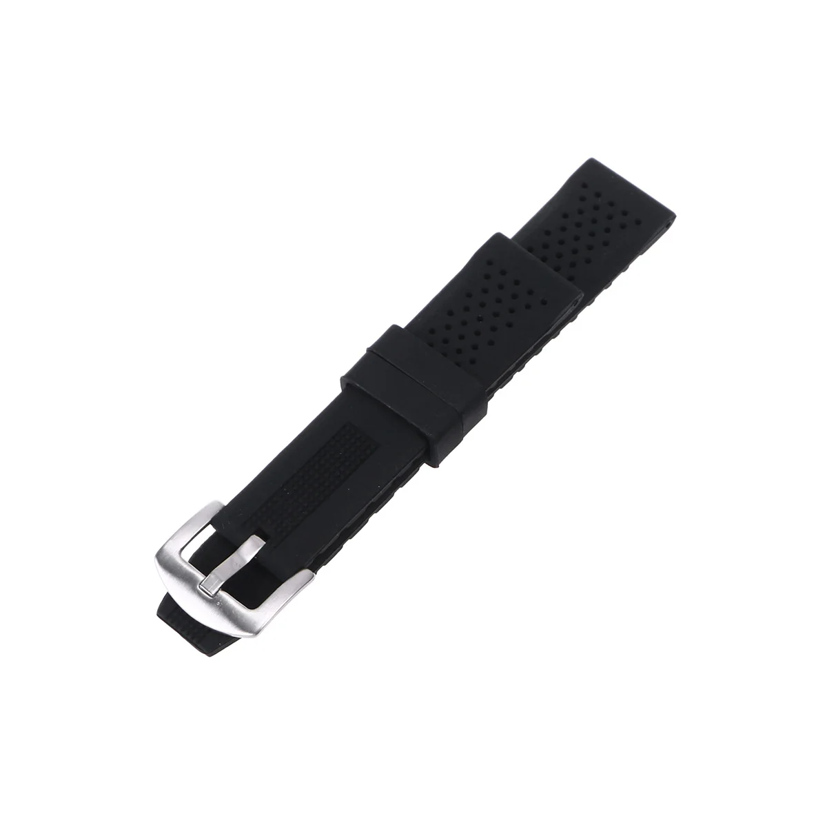 

Watch Strap Waterproof Durable Silicone Watch Band Breathable Watch Wristband for Replacement 22mm (Black)