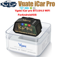 Vgate iCar Pro elm327 V2.3 OBD 2 OBD2 Car Auto diagnostic Scanner WIFI Bluetooth 4.0 for IOS Scan Tool ODB2 PK ELM 327 V 1 5