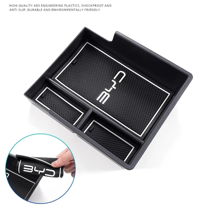 For BYD ATTO 3 Yuan Plus 2022-2025 Armrest Box Storage Box Central Control Lower Storage Box Car Interior Storage