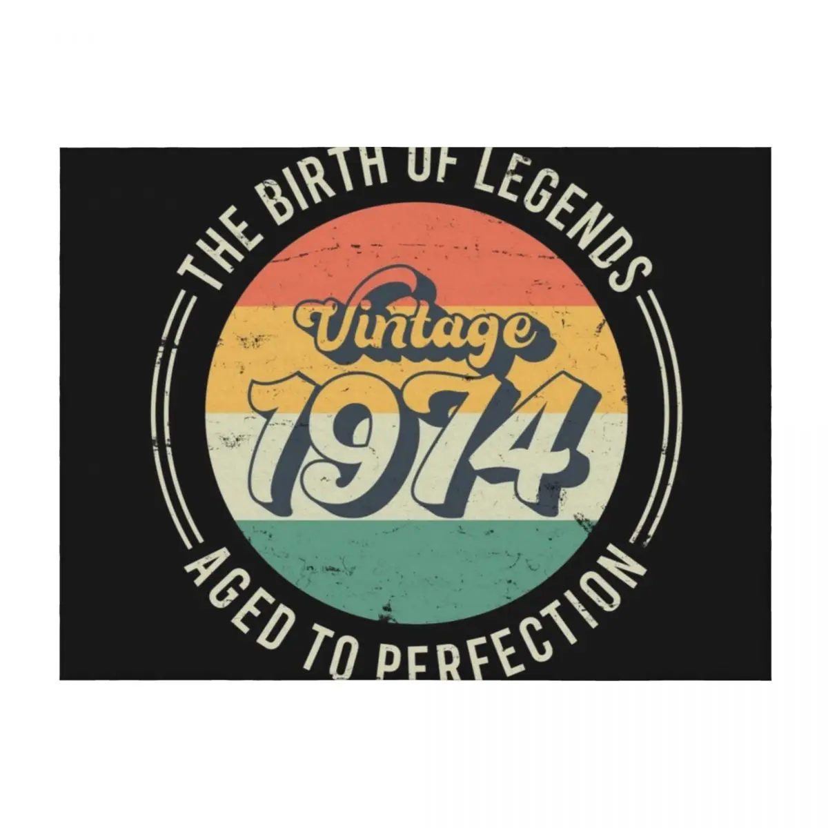 

Винтажное одеяло для пикника на 50-летие The Birth Of Legends, тяжелое для сна, туристические детские одеяла