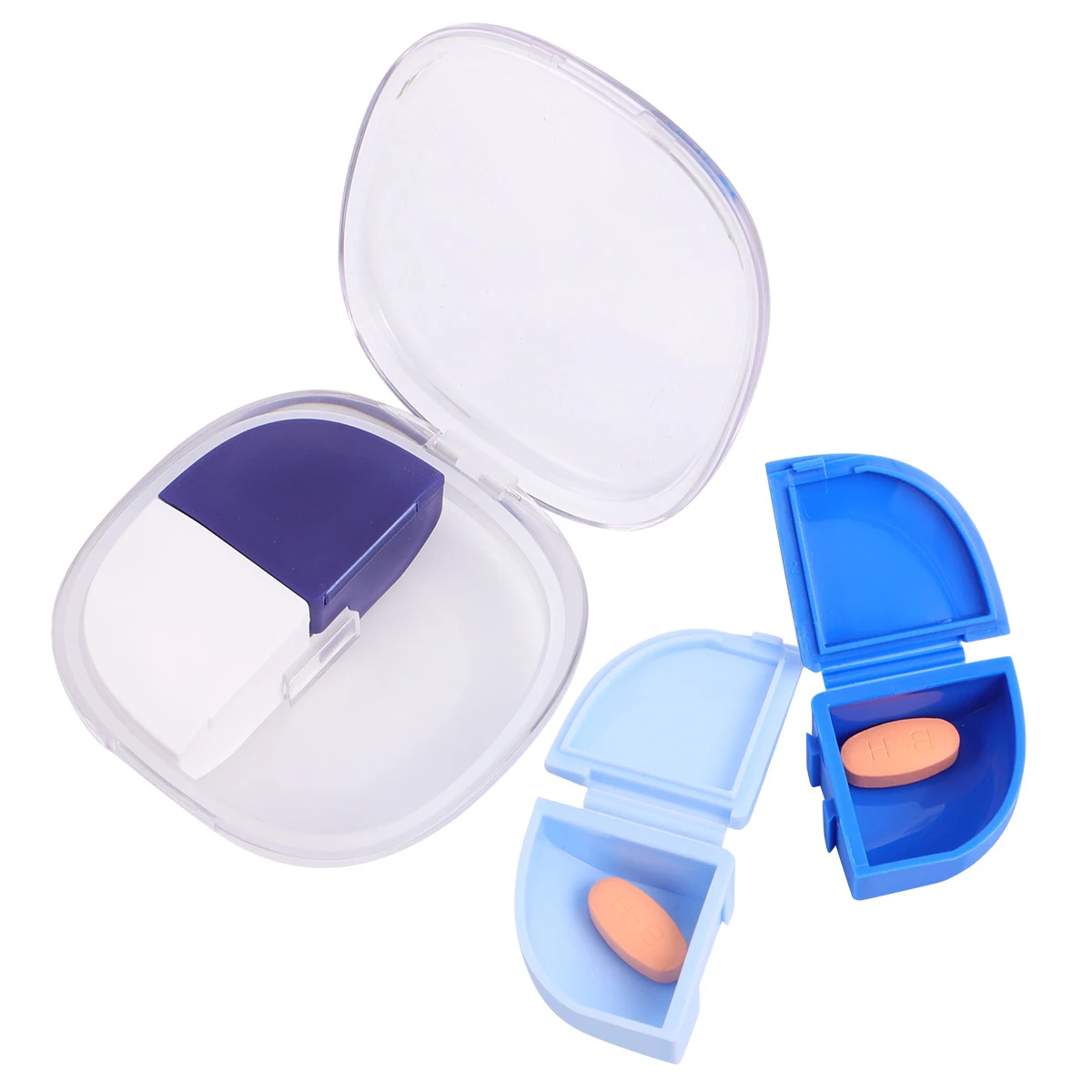 

Portable Pill Box Storage Case Foldable Compartments Plastic Material Multi Functional Jewelry Travel Organizer Medicine