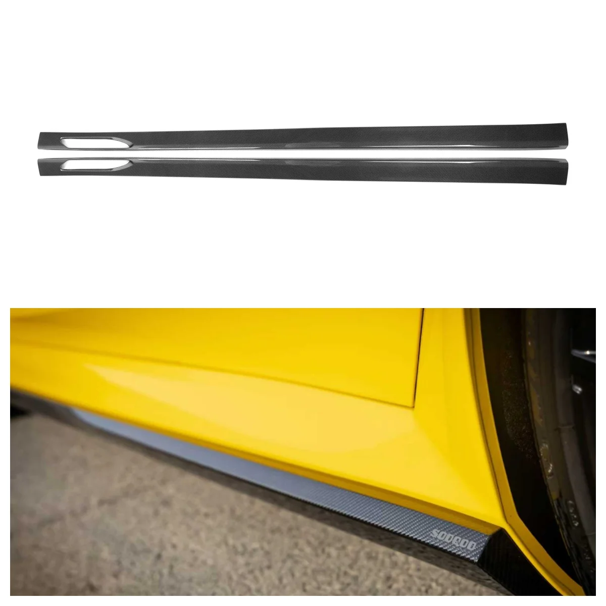 Product Customization Dry Carbon Fiber Body Kit SQ-A Style Bumper Side Skirts forBM W M5 4-door G90 2025+ Gloss black