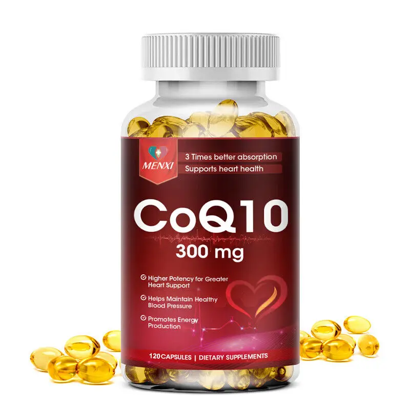 CoQ 10 Coenzyme Q10 Vegan 300mg Capsules Anti-Aging Cardiovascular Heart Health