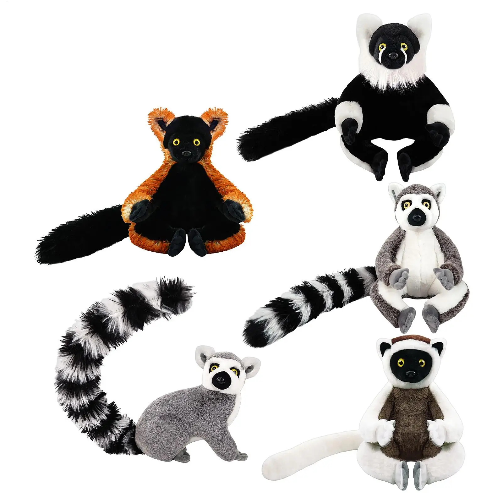 

Stuffed Monkey Plush 25cm Cuddle Cartoon Animal Doll Monkey Stuffed Animal for Home Office School Apartment Car Interior Bed