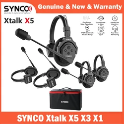 SYNCO Xtalk X5 Xtalk X9 X2 Wireless Intercom System 2.4G Communication Headset With Battery Wireless Microphone for Team Studio