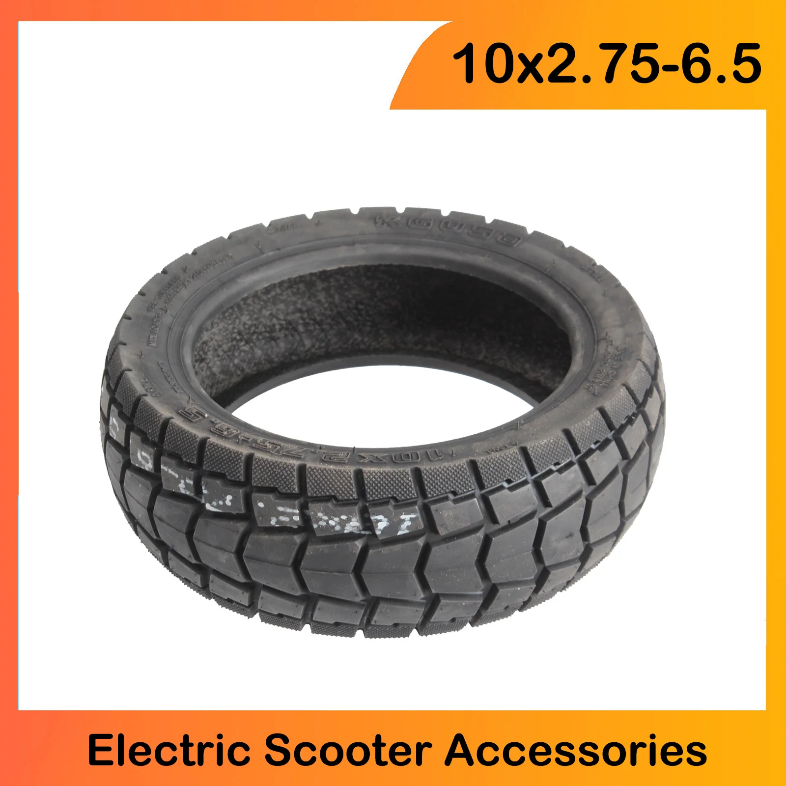 10x2.75-6.5 Tubeless Tire 10x2.70-6.5 255x70 Off-Road Tyre for 10 Inch Electric Scooter Front and Rear Wheel Parts