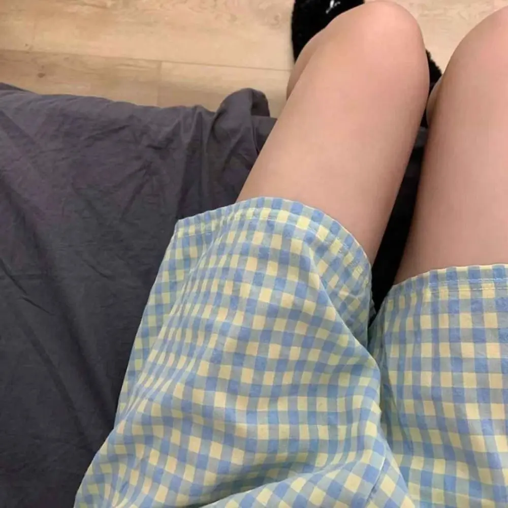 الكورية نمط منقوشة الأزهار مخطط منامة أكمام الخامس الرقبة زهرة بيجامة مجموعات ملابس المنزل الحلو المرأة الصيف ملابس خاصة فتاة #2