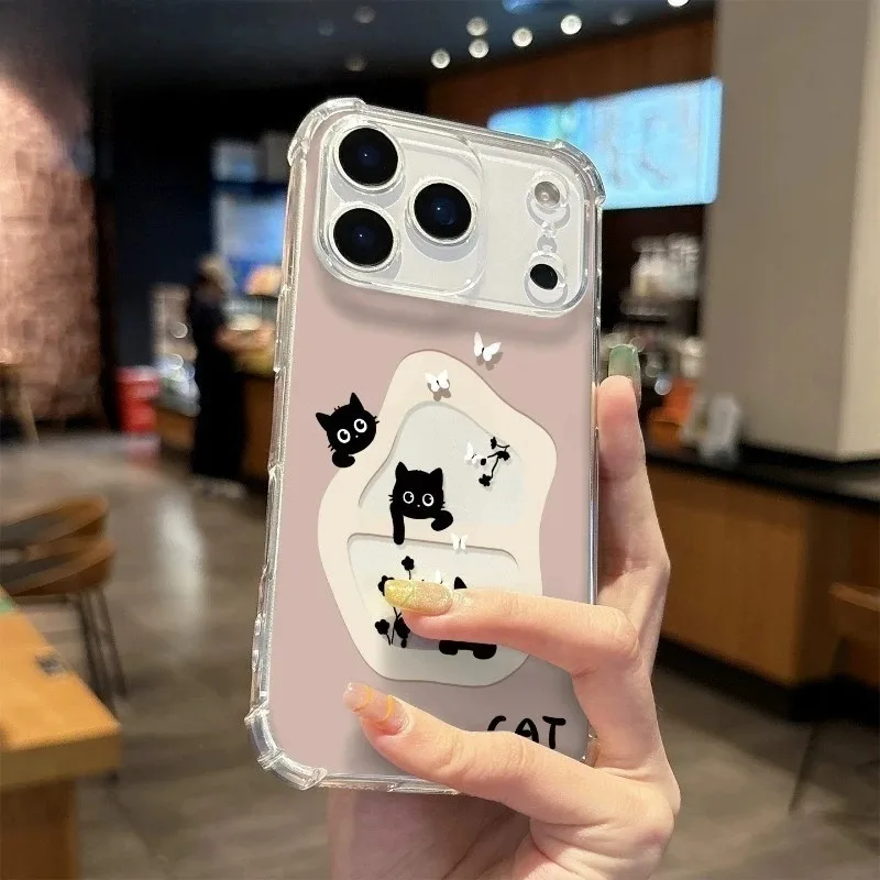

Cute Cat Phone Case For Tecno Camon 40 30 20 30s Pro 19 Neo Pro 18 Premier 18i 18P 17 Pro 17P Cartoon Clear Soft Back Cover