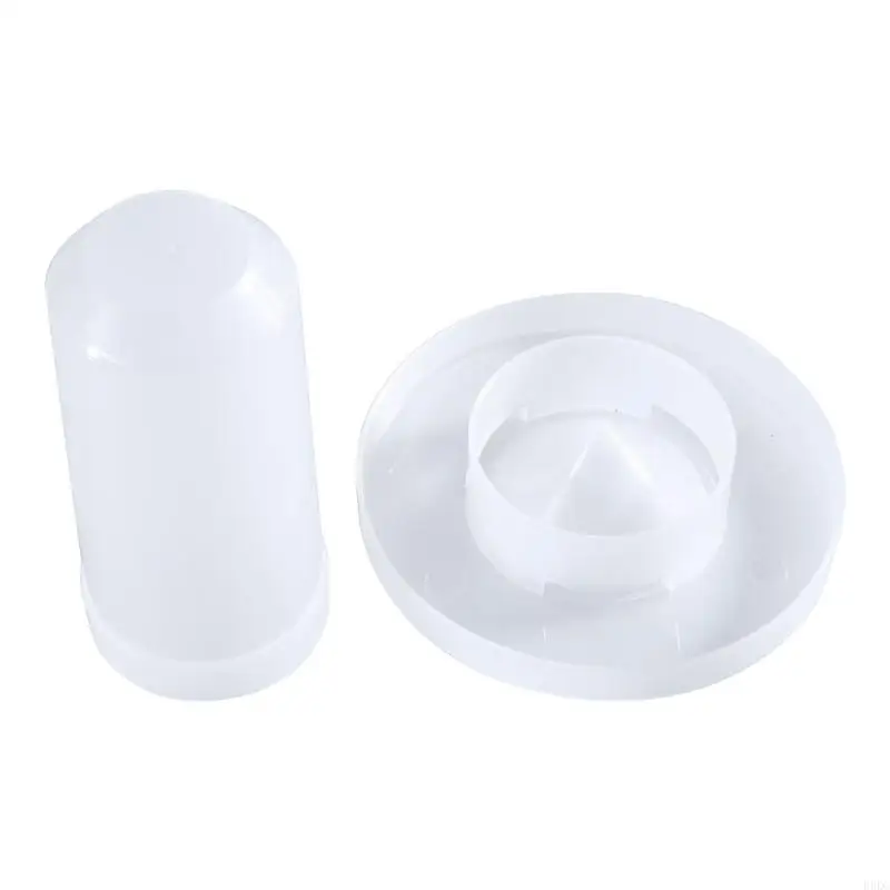 B0KC Chicken Poultry Transparent Design Feed Bucket Outdoor Practical Bird Feeder