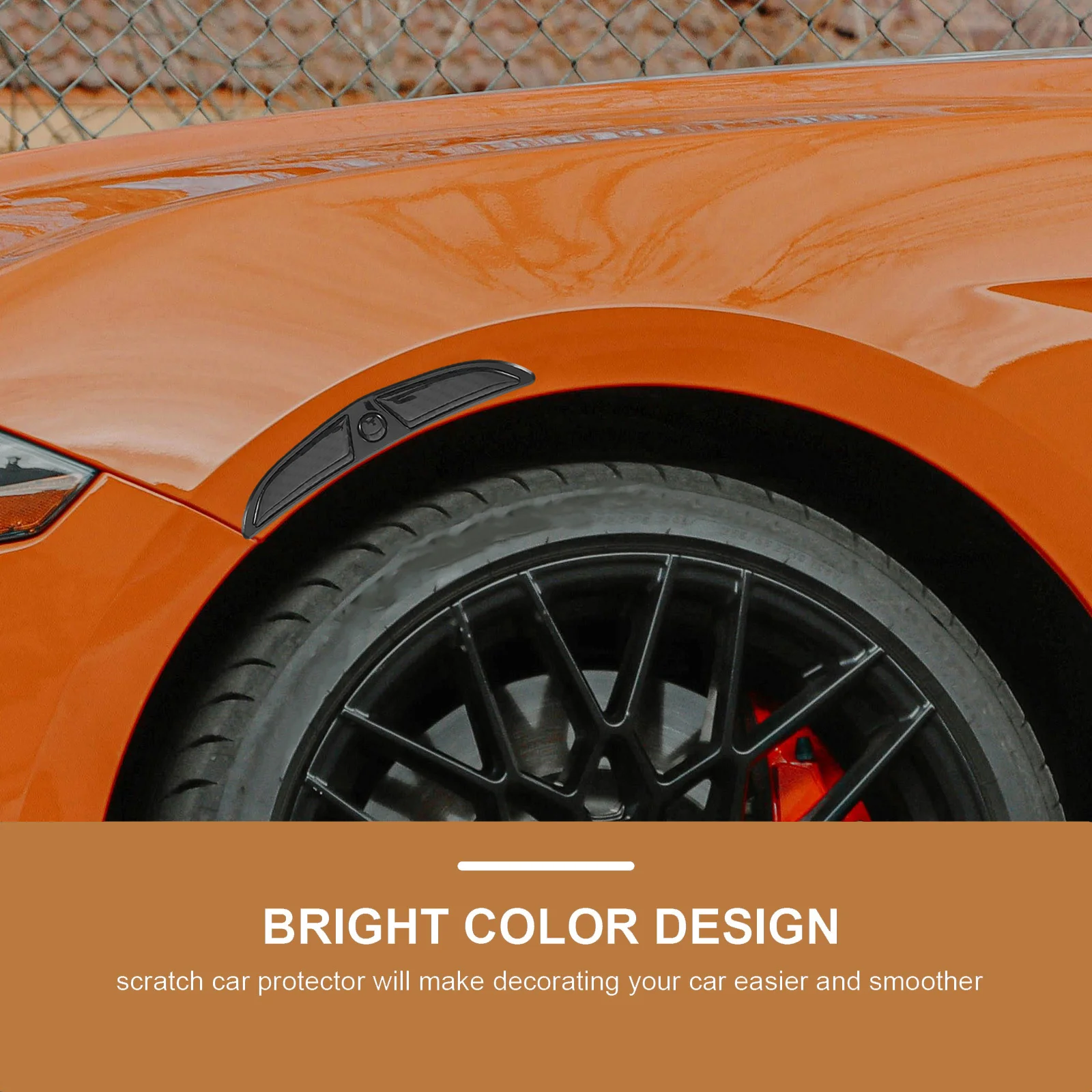 1 زوج العالمي عجلة السيارة الحاجب شرائط بولي يوريثان ألياف الكربون المضادة للخدش الشارات سهلة التركيب حماية ديكور إمدادات السيارات