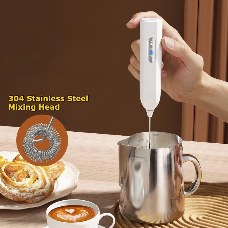 New Handheld Electric Milk Frother Automatic Foam Maker Coffee Egg Beater Kitchen Mixer Whisk for Home Baking view 3