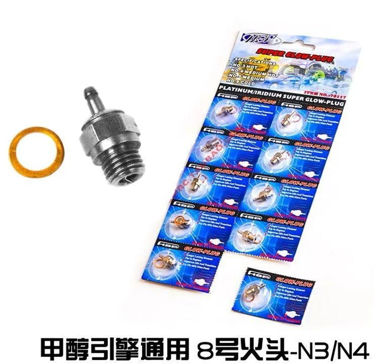 1Pc Universal #8 Glow Plug N3 N4 Spark Nitro Engine Parts For HSP RC Car Part Hot sale