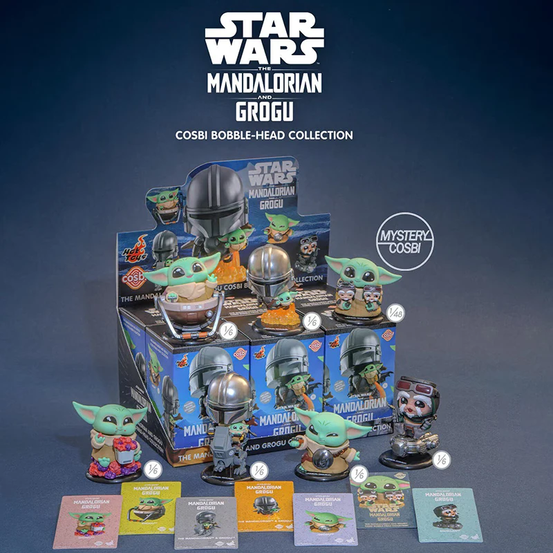 hotoys-コラボレーション-スターウォーズ：マンダロリアンとグローグ-コスビ-ブラインドボックス-ミニフィギュア-子供向けコレクタブルトイ-誕生日プレゼント