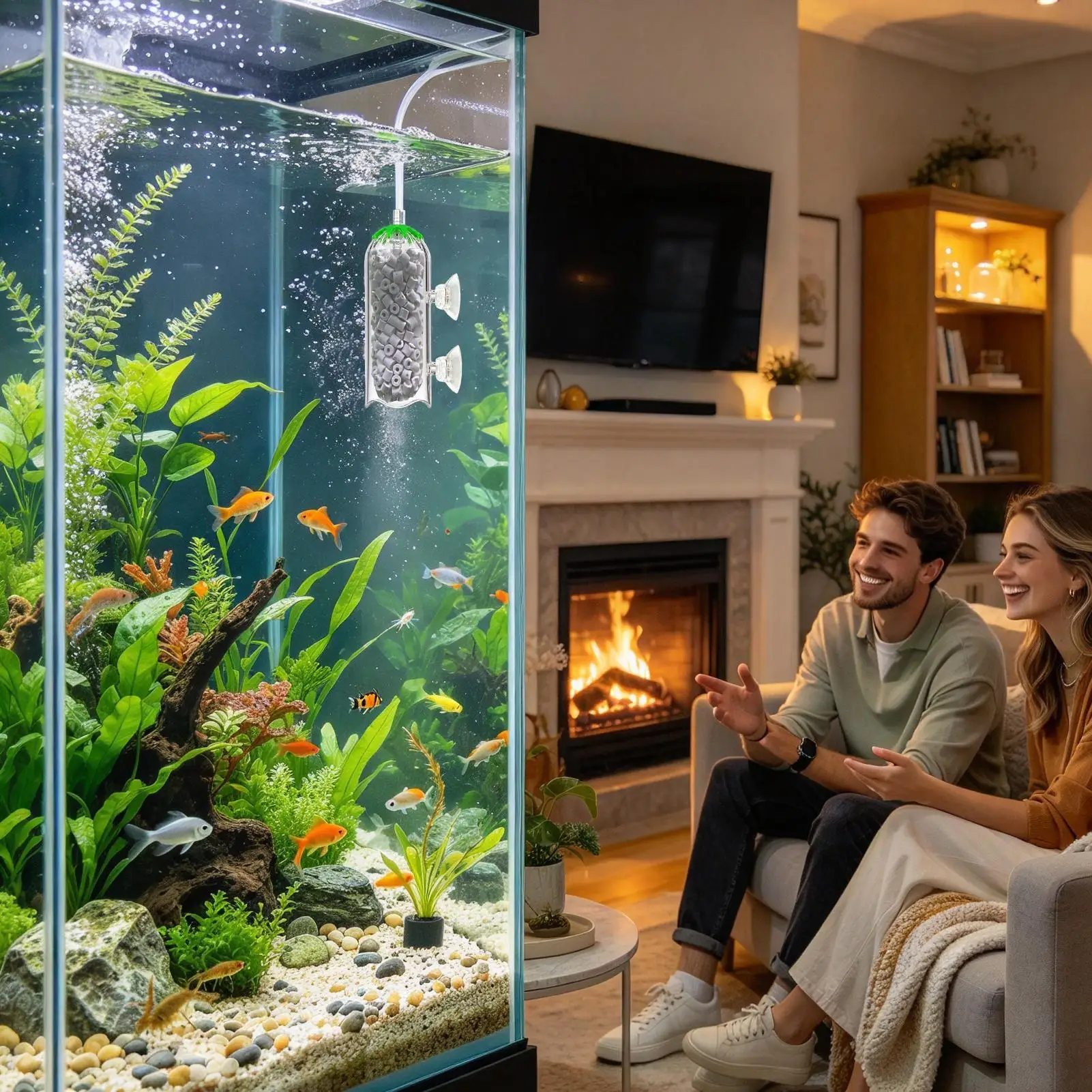 Oxygen Diffuser Aquarium Splash-Proof Aquarium Aeration System Fish Oxygen Bubbler Part For Plant Shop Aquaculture Industry