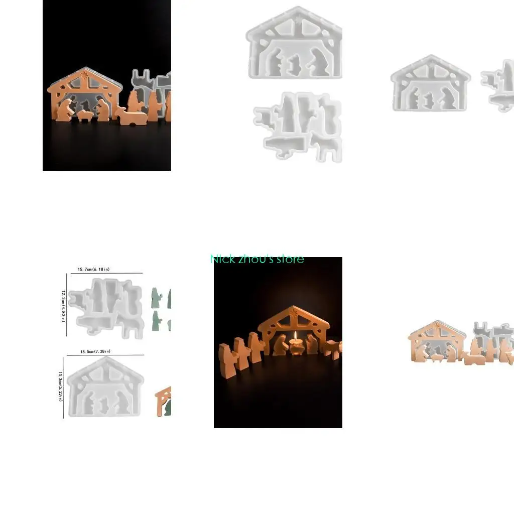 

E15E 2 шт. силиконовые формы Молитвенная тема Смола Декоры ручной работы Изготовление форм Уникальные художественные формы для