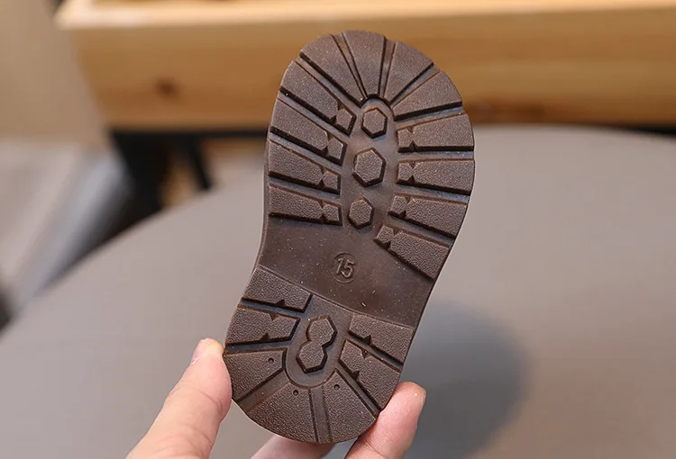 2026 Kinder Kurzstiefel Modische Jungen Schuhe Herbst Winter Leder Kinderstiefel Rutschfeste Kleinkind Mädchen Stiefel Kleinkind Schneeschuhe – Detail 16