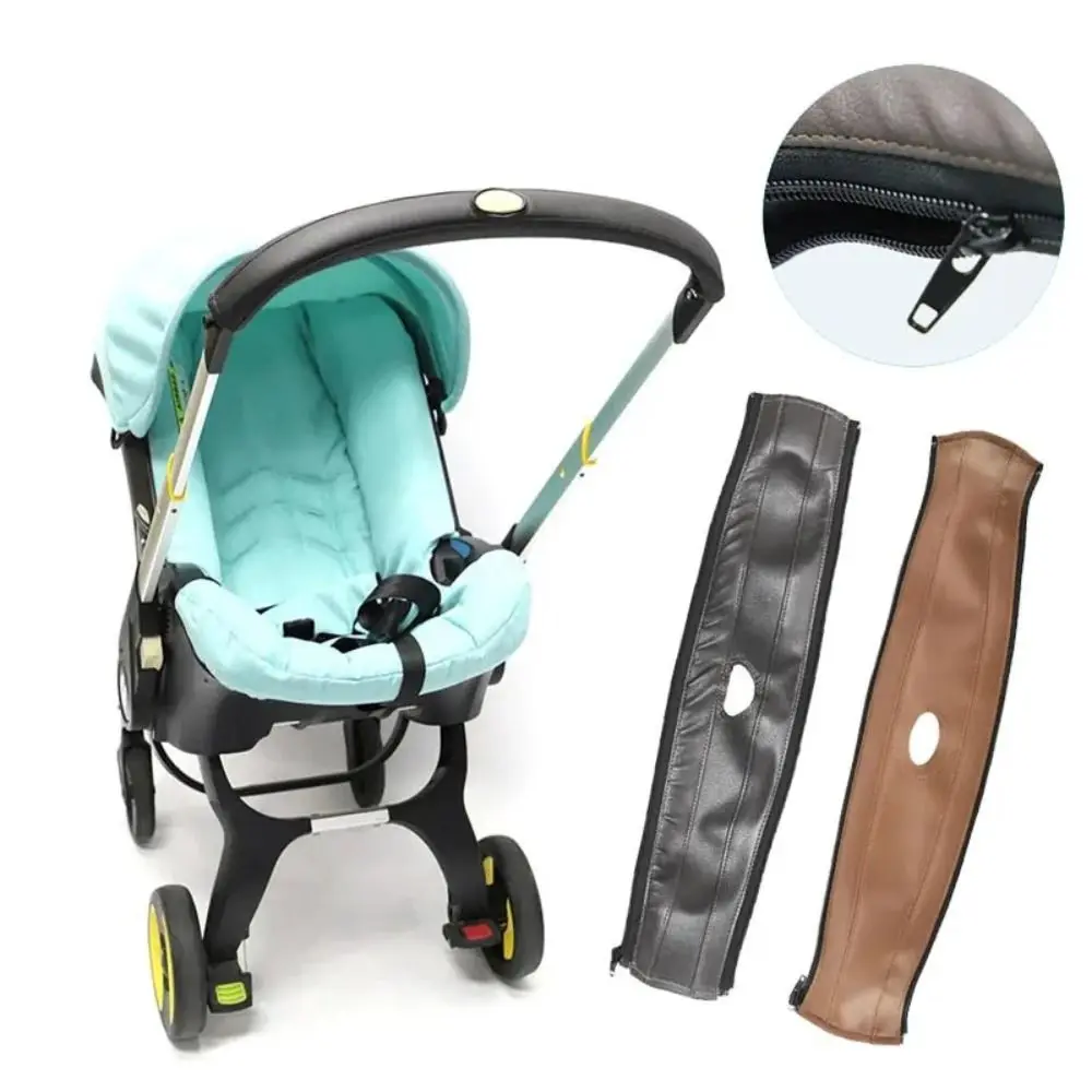 

Soft PU Leather Stroller Handle Covers Detachable Washable Stroller Accessories Handle protector Doona baby car seat handle