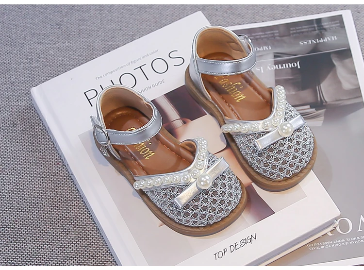 Mädchen-Sandalen im Koreanischen Stil Vielseitige Kinder-Prinzessinnen-Schuhe Mesh 2026 Sommer Neue Kinder-Strandschuhe Kinder-Freizeitschuhe Weich – Detail 5
